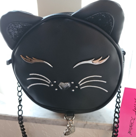 Betsey Johnson Black Cat Kitsch 🐈‍⬛️ Crossbody XOKITTY - Picture 9 of 16